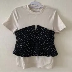 匿名配送！GU トップス ドットビスチェ　ジーユー　M