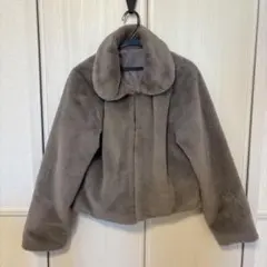 ファージャケット　グレーのサムネイル