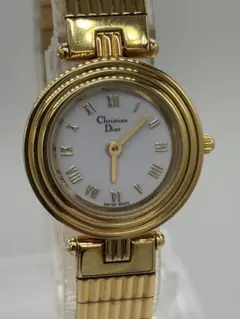 【美品】クリスチャンディオール クォーツ【3051】純正ベルト【稼働品】付属品有のサムネイル