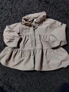 ベージュ フリルジャケット 90cm