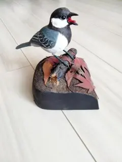 鳥剥製】ズグロゴジュウカラ インコ フクロウ カラス オウム ハト