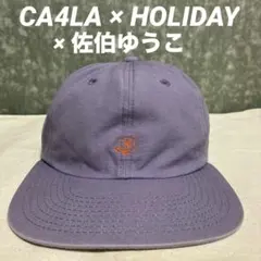 CA4LA × HOLIDAY ×佐伯ゆうこ フラワーキャップ 紫 カシラ