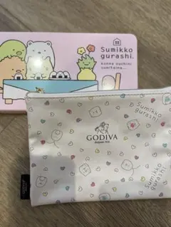 すみっコぐらし　ポーチ　GODIVA