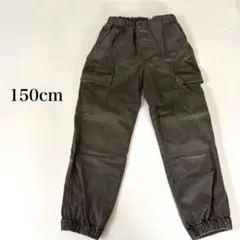 トップバリュ カーゴパンツ 150 カーキ 長ズボン イオン 女の子 男の子