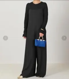 【タグなし新品】Deuxieme Classeリヨセルカシミヤ混シアーニットBKのサムネイル