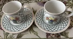 Villeroy & Boch BASKET カップ＆ソーサー 2客