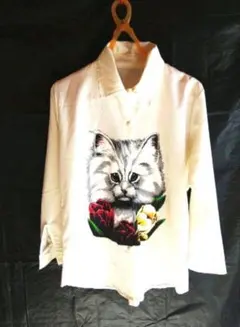 &ellecy 猫貴婦人シャツ ＆ellecy猫貴婦人シャツ - メルカリ