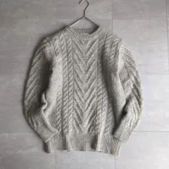 ジャーナルスタンダードレリューム　ケーブル　アラン編み　ニット　セーター　グレー