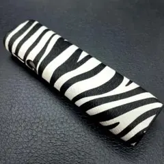 iQOS アイコス イルマワン ケース デコ ゼブラ柄 シルバー ブラック