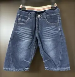 キッズ　デニム風　ハーフパンツ　110㎝