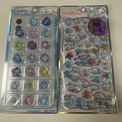 《正規品》キラコロおはじきシール　光るジュエルプチドロップ　ぷくぷくあわわちゃん