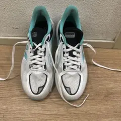 New Balance ランニングシューズ ホワイト/ターコイズ