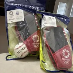 東京2020オリンピックasics Jr用ファーストグローブ& 記念ボール