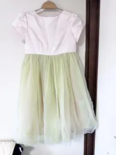 ドレスセット パニエ 140 お花 春 結婚式 パーティ 発表会 コサージュ