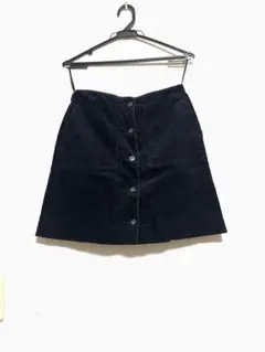 ユニクロ　ミニスカート　ブラック