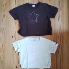 petit main　星の刺繍 Tシャツ 2枚セット 80センチ100センチ