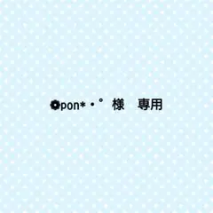 ❁pon*・゜様　専用