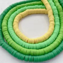 cs274/SALE！パーツ◇ポリマークレイ　グリーン系　4連