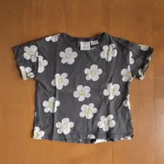 Zara 花柄グレーTシャツ 18-24ヶ月