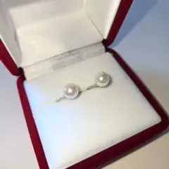 K14WG アコヤパール イヤリング 7-7.5mm