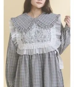 ローズバッド CREOLME チェック柄 フリル 長袖シャツ ブラウス - メルカリ