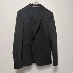 ZARA MAN 黒　ブラック テーラードジャケット シングルボタン