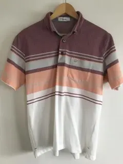 Golden Bear ストライプ ポロシャツ L