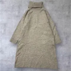 ★美品◆アーバンリサーチロッソ◆一枚で様になる♡タートルネックワンピースBE