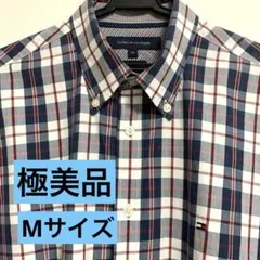 【極美品】TOMMY HILFIGER チェック柄　ボタンダウンシャツ M