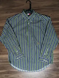 超美品　TOMMY HILFIGERマルチストライプシャツ　長袖シャツ
