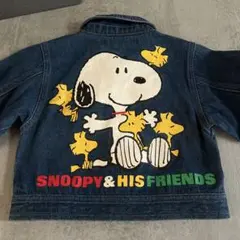 美品　レトロ　デニム　Gジャン　スヌーピー