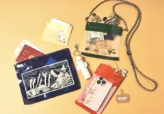 モノマスター 2026年3月号付録 ムーミングッズ スマホストラップ ポーチ他