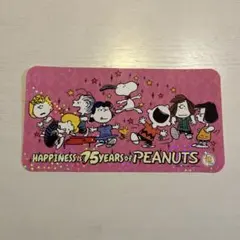 スヌーピー ピーナッツ 75th ノベルティ ホログラム ステッカー 2025