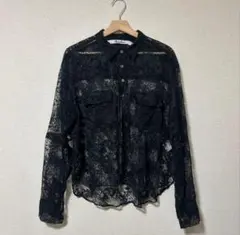 Midorikawa 23SS レースシャツ ブラックのサムネイル