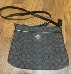 COACH ダークブラウン ショルダーバッグ