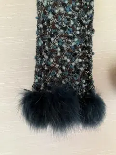 ファー付きマフラー