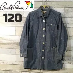 アーノルドパーマー　女の子　キッズ　120　チュニック　ロングシャツ　長袖　水玉