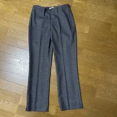 ADOLFO DOMINGUEZ チェック柄 ストレートパンツ 38