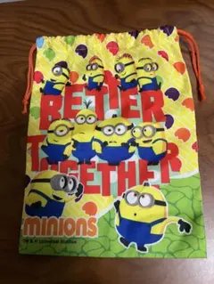 ミニオン 巾着　27㎝×20㎝