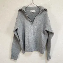 【良品】UNIQLO コントワーデコトニエ ウール ハーフジップニット