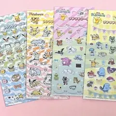 セリア シール ポケモン プチプチシール 4枚セット Pokemon