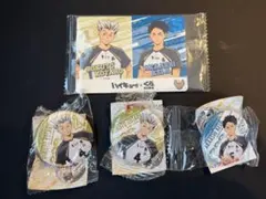 ハイキュー　くら寿司　梟谷学園高校　缶バッジ　カード