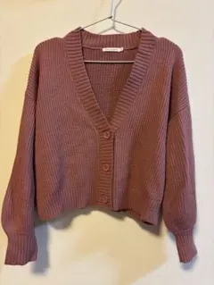 WEGO ショート丈　カーディガン　ニットカーディガン　フリーサイズ