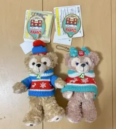 ディズニー ダッフィー シェリーメイ ぬいぐるみバッジ 2011 クリスマス