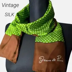 Jaune de Paris ドット柄 ショール　スカーフ ヴィンテージ　美品のサムネイル