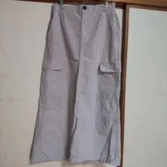 GU カーゴロングスカート ベージュ　M