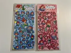 平成レトロ ディズニー アリエル シール 2点セット レア 当時物