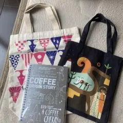 カルディ　トートバック　伝説柄　ノート