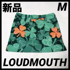 【新品】LOUDMOUTH クローバー総柄　ゴルフスカート　レディース　Mのサムネイル