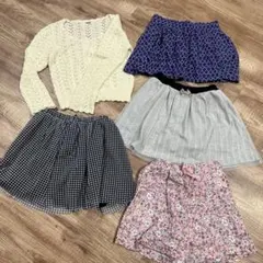 120センチ　女の子　服　スカート　ショートパンツ　まとめ売り